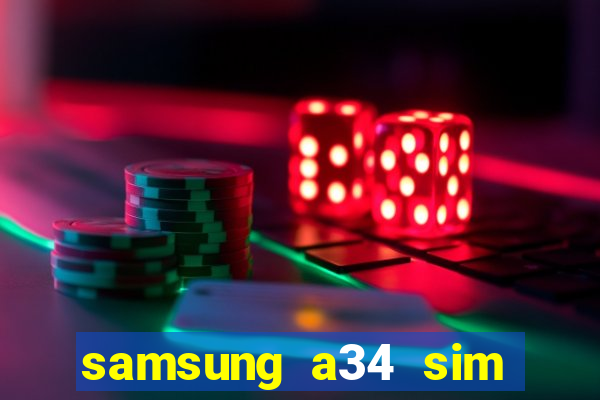 samsung a34 sim card slot