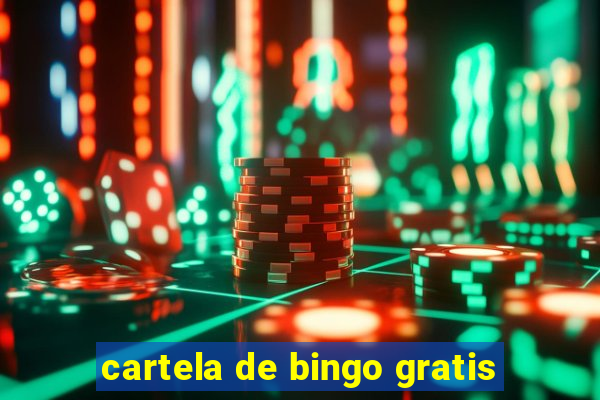 cartela de bingo gratis