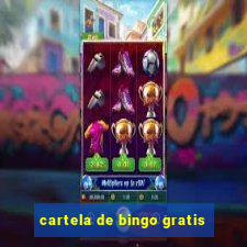 cartela de bingo gratis