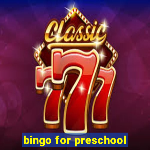 bingo for preschool