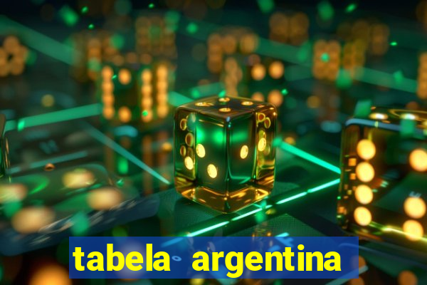 tabela argentina torneo betano