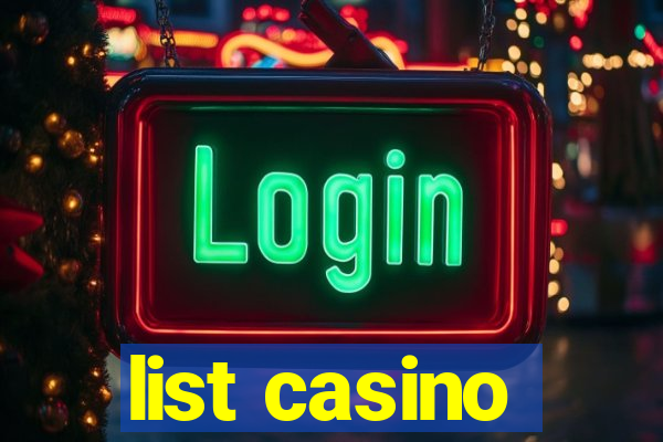 list casino