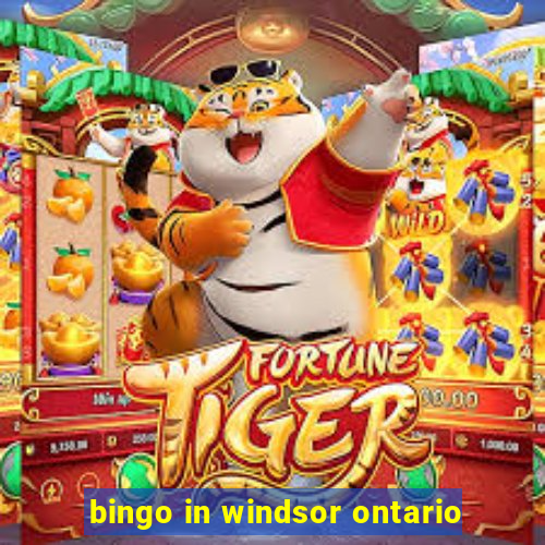 bingo in windsor ontario