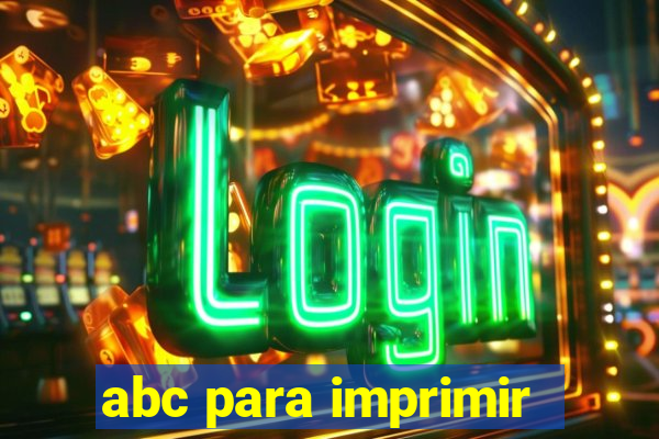 abc para imprimir