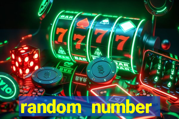 random number generator slot machine