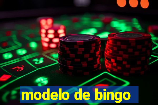 modelo de bingo