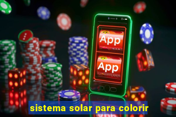 sistema solar para colorir