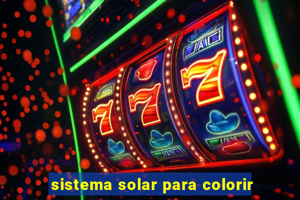 sistema solar para colorir