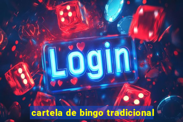 cartela de bingo tradicional