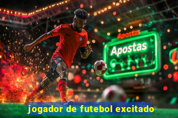 jogador de futebol excitado