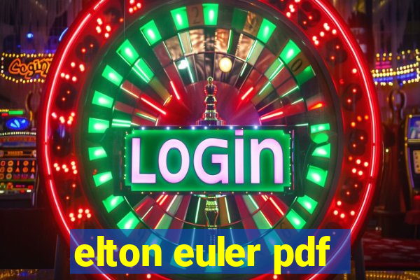 elton euler pdf