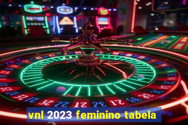 vnl 2023 feminino tabela