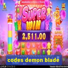 codes demon blade