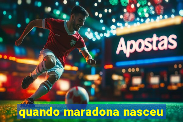 quando maradona nasceu