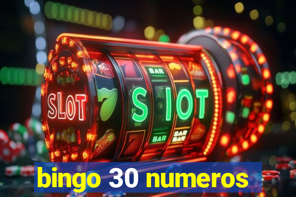 bingo 30 numeros