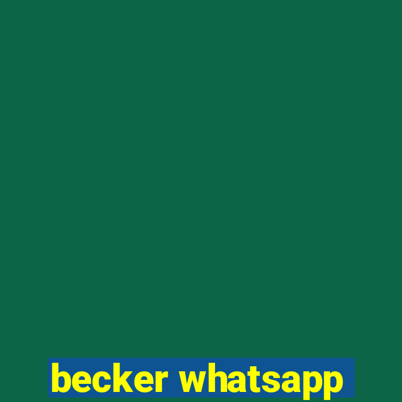 becker whatsapp