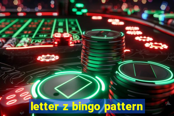 letter z bingo pattern