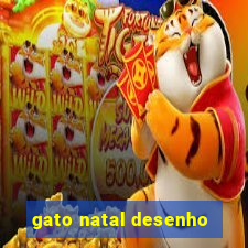 gato natal desenho