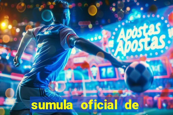 sumula oficial de futebol 7 society excel