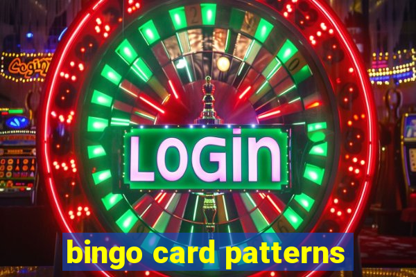 bingo card patterns