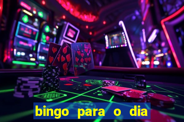 bingo para o dia do estudante