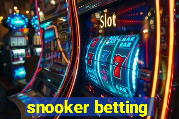 snooker betting