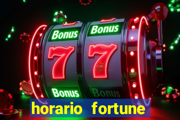 horario fortune tiger hoje