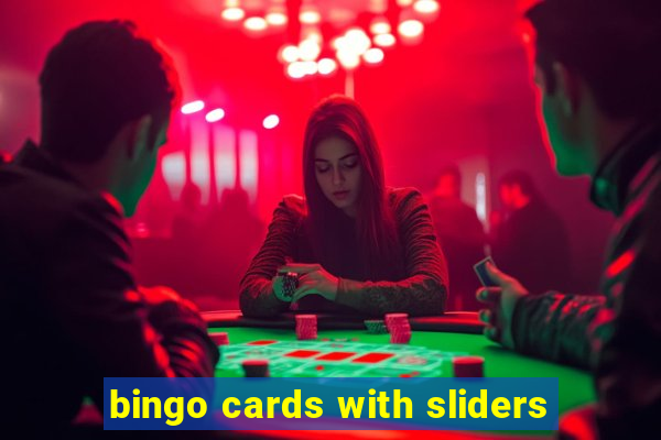 bingo cards with sliders