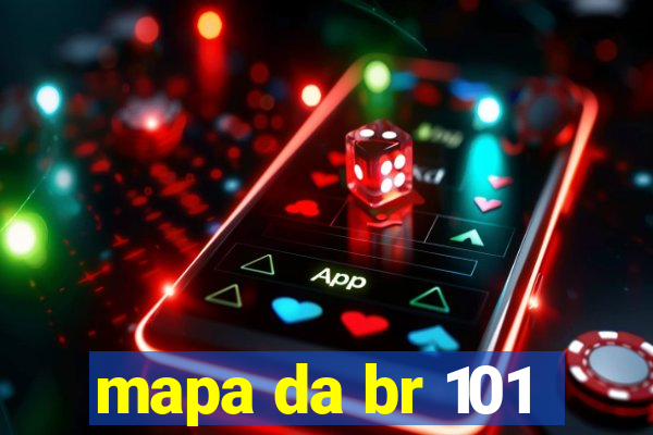 mapa da br 101