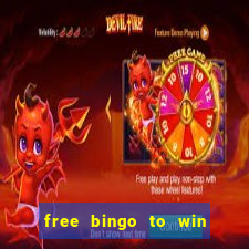 free bingo to win real money