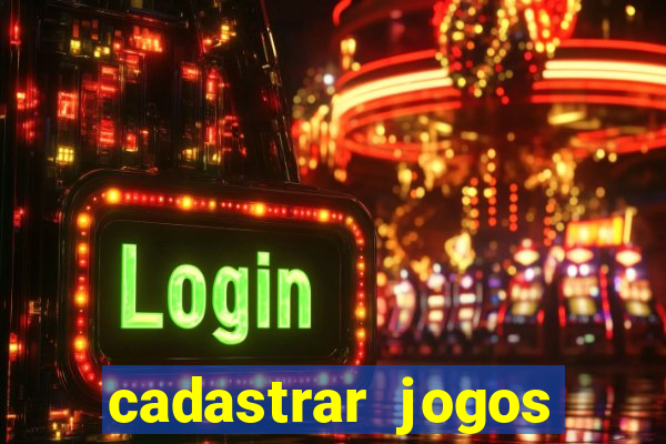 cadastrar jogos online caixa