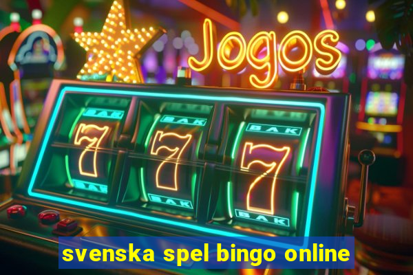 svenska spel bingo online