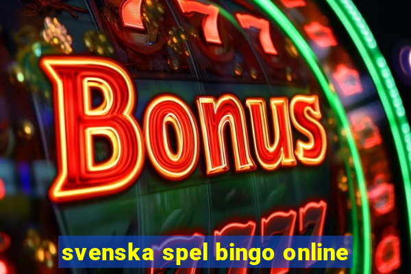 svenska spel bingo online