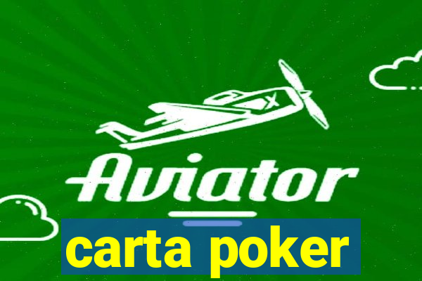 carta poker