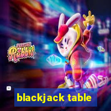 blackjack table