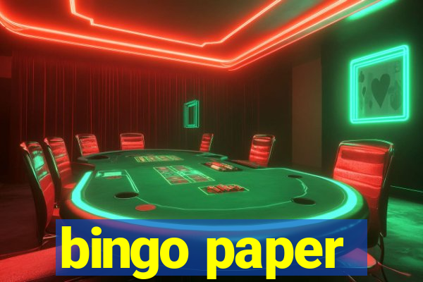 bingo paper