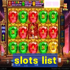 slots list