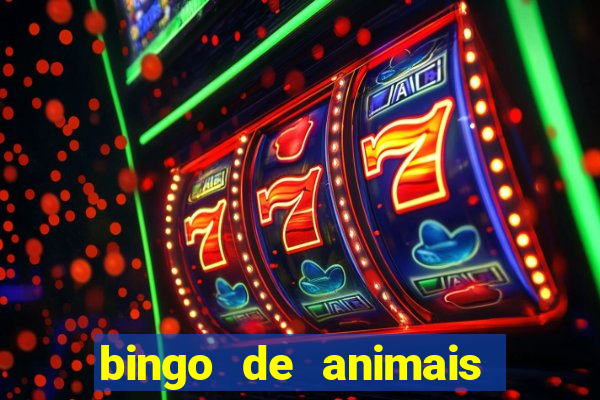 bingo de animais para educa??o infantil