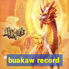 buakaw record