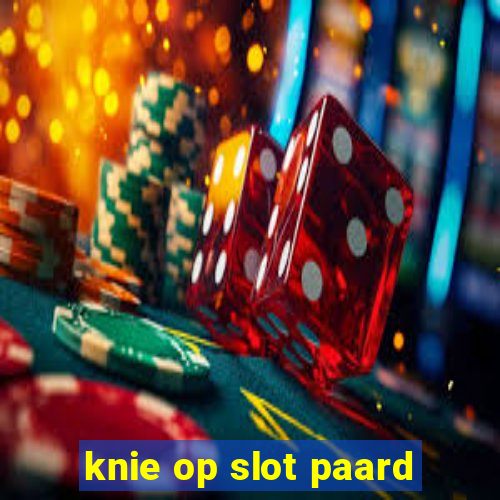 knie op slot paard