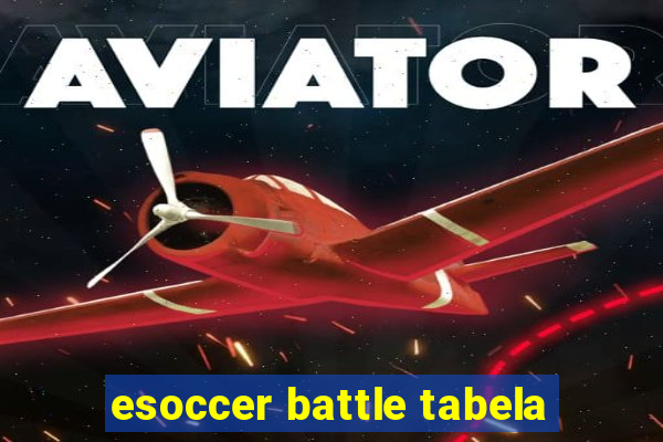 esoccer battle tabela