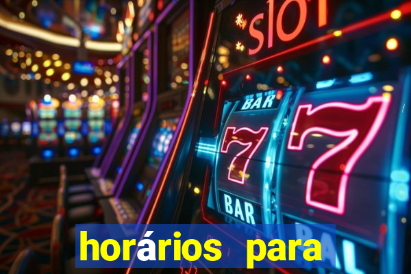 horários para jogar no fortune tiger