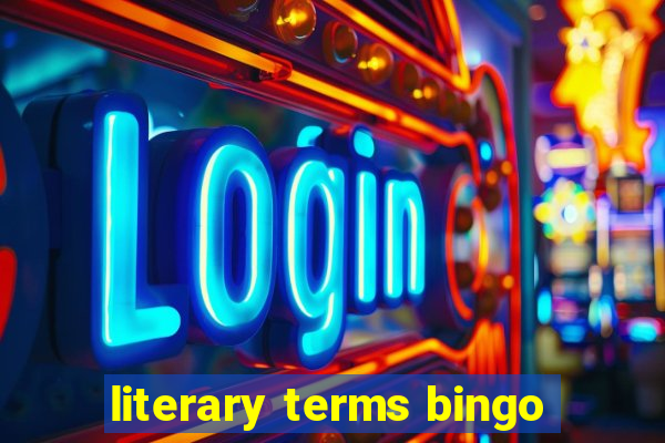 literary terms bingo