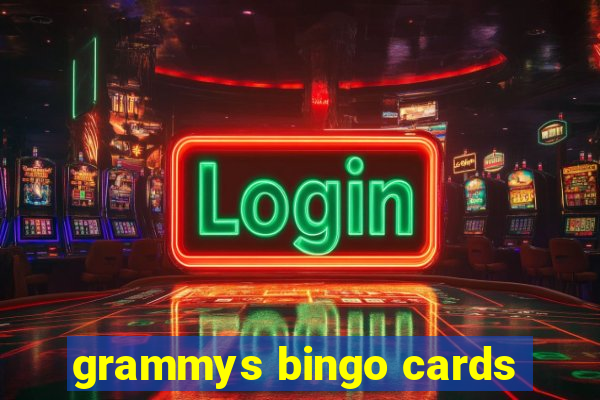 grammys bingo cards