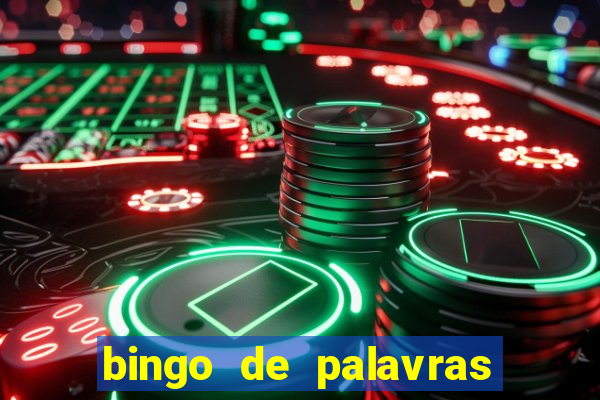 bingo de palavras 3 ano