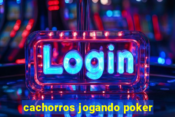 cachorros jogando poker