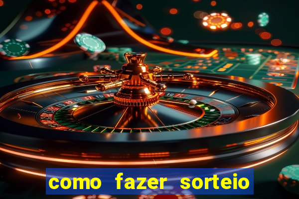 como fazer sorteio de cores online