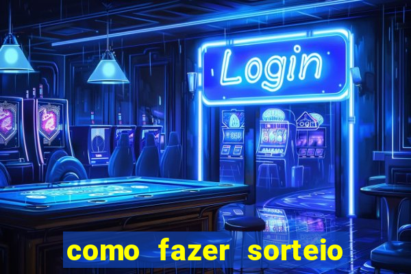 como fazer sorteio de cores online