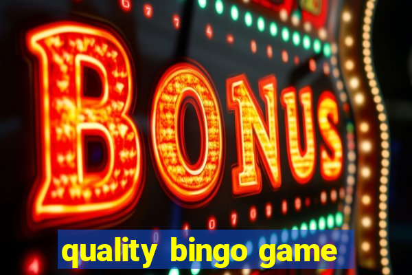 quality bingo game