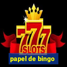 papel de bingo